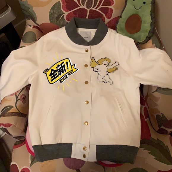 Joyrich White Angel Baseball Jacket - Picture 4 of 7